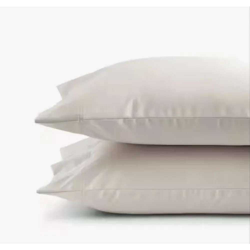 Company Store Legends Hotel Alabaster Cotton Sateen Standard Pillowcase Set of 2